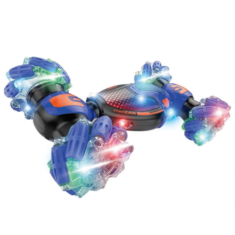Remote Control Stunt Car with Lights – 360° Spins & Flips