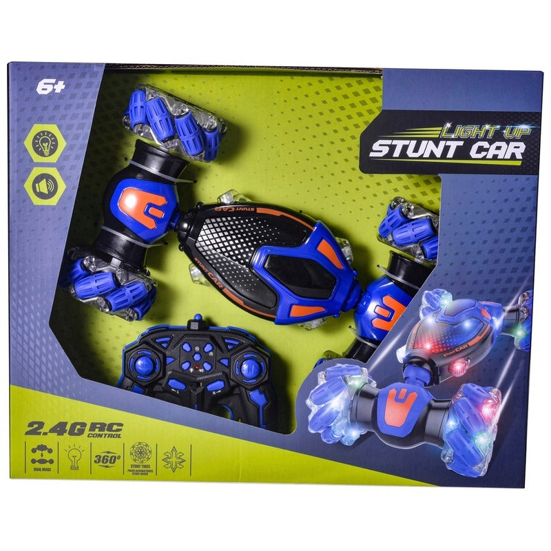 Remote Control Stunt Car with Lights – 360° Spins & Flips