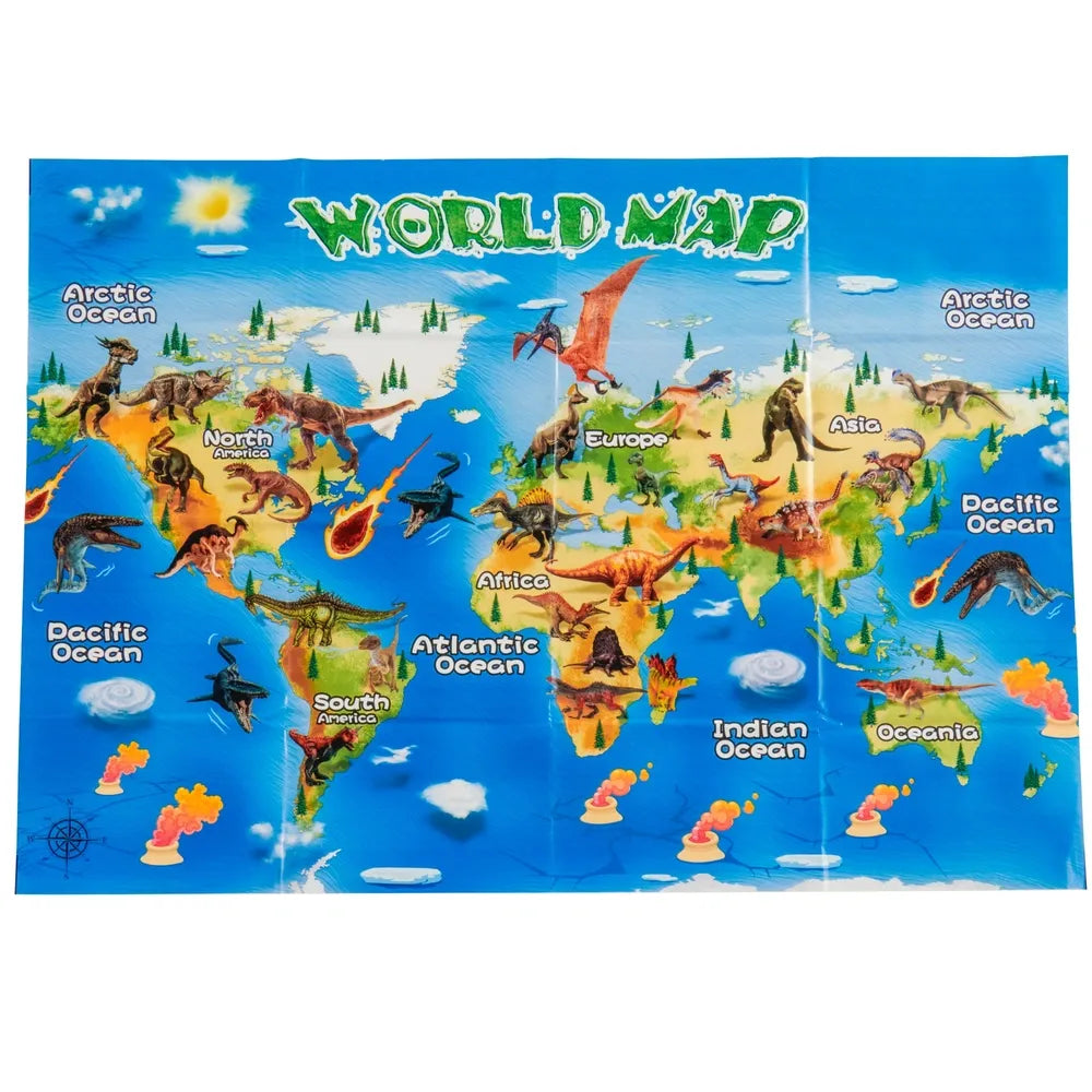 Dinosaur World 50-Piece Dinosaur Egg Figures & Accessories Set for Kids