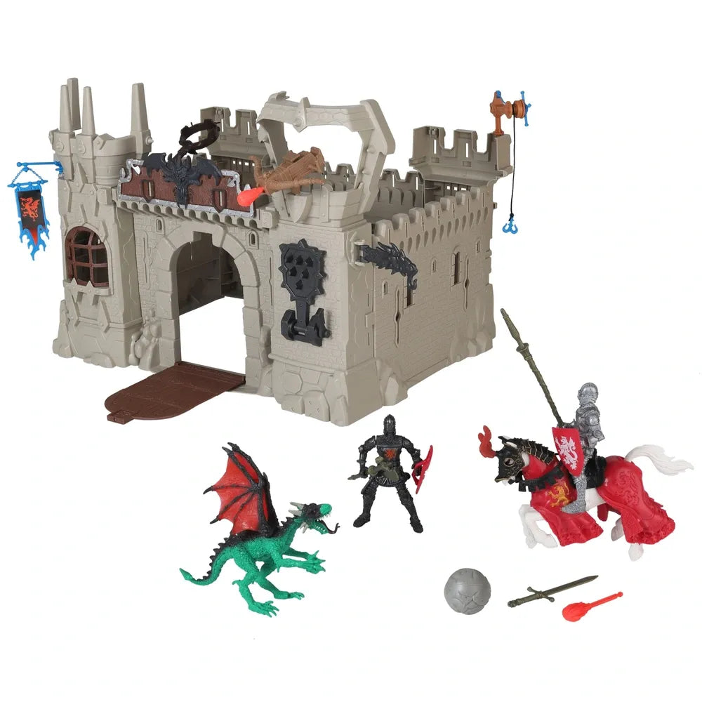 Medieval Kingdom Trebuchet Castle Playset – Deluxe Knight Action Figures