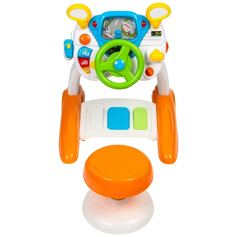Big Steps Driving Simulator – Interactive Steering Wheel Playset for Kids