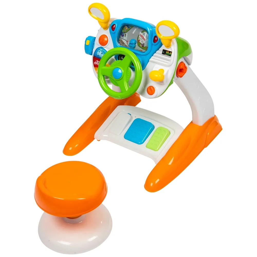 Big Steps Driving Simulator – Interactive Steering Wheel Playset for Kids