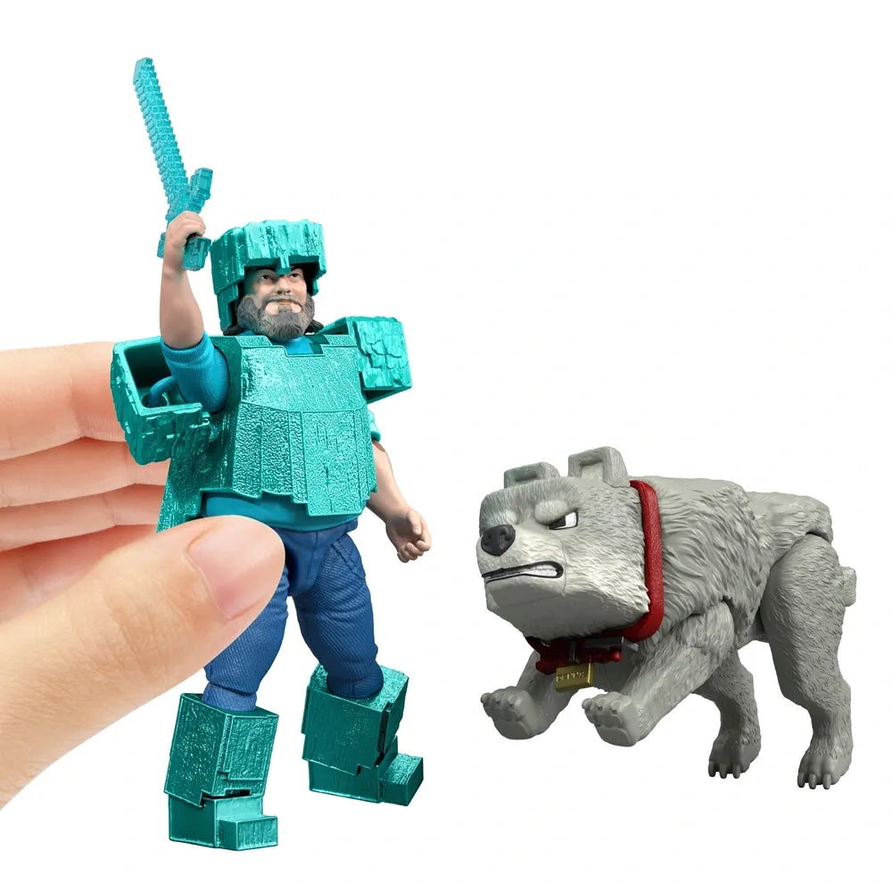 Minecraft Movie Man's Best Wolf 2-Pack Collectible Action Figures