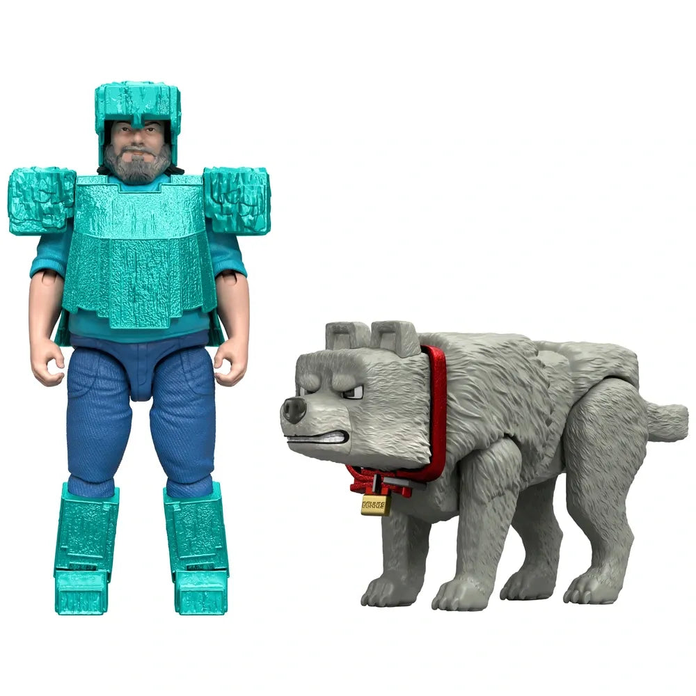 Minecraft Movie Man's Best Wolf 2-Pack Collectible Action Figures