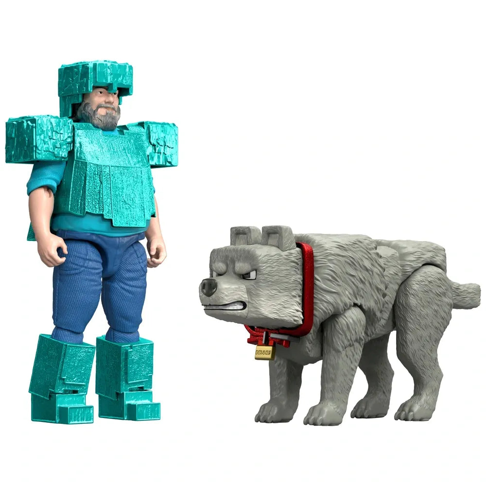 Minecraft Movie Man's Best Wolf 2-Pack Collectible Action Figures