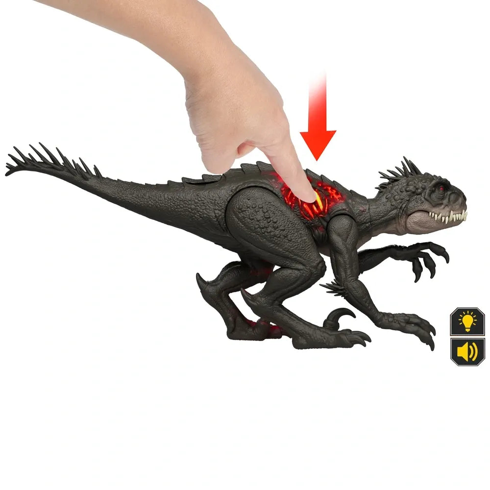 Jurassic World Ultimate Scorpios Rex Dinosaur Action Figure with Damage Effects