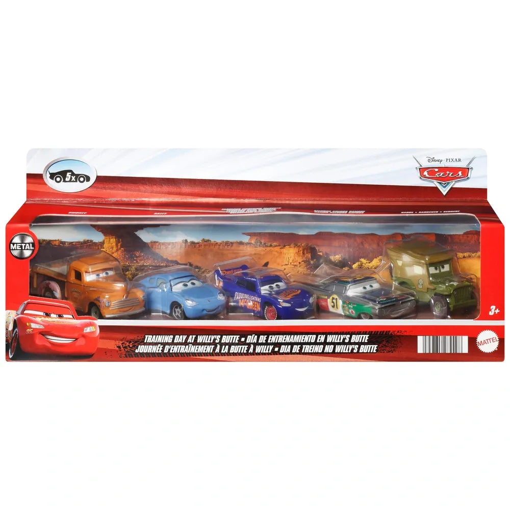 Disney Cars 5-Pack Die-Cast Cars 1:55 Training Day at Willy's Butte