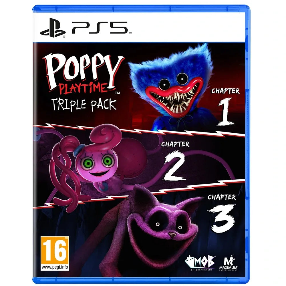 Poppy Playtime Triple Pack for PS5 – Horror Game Collectible Bundle