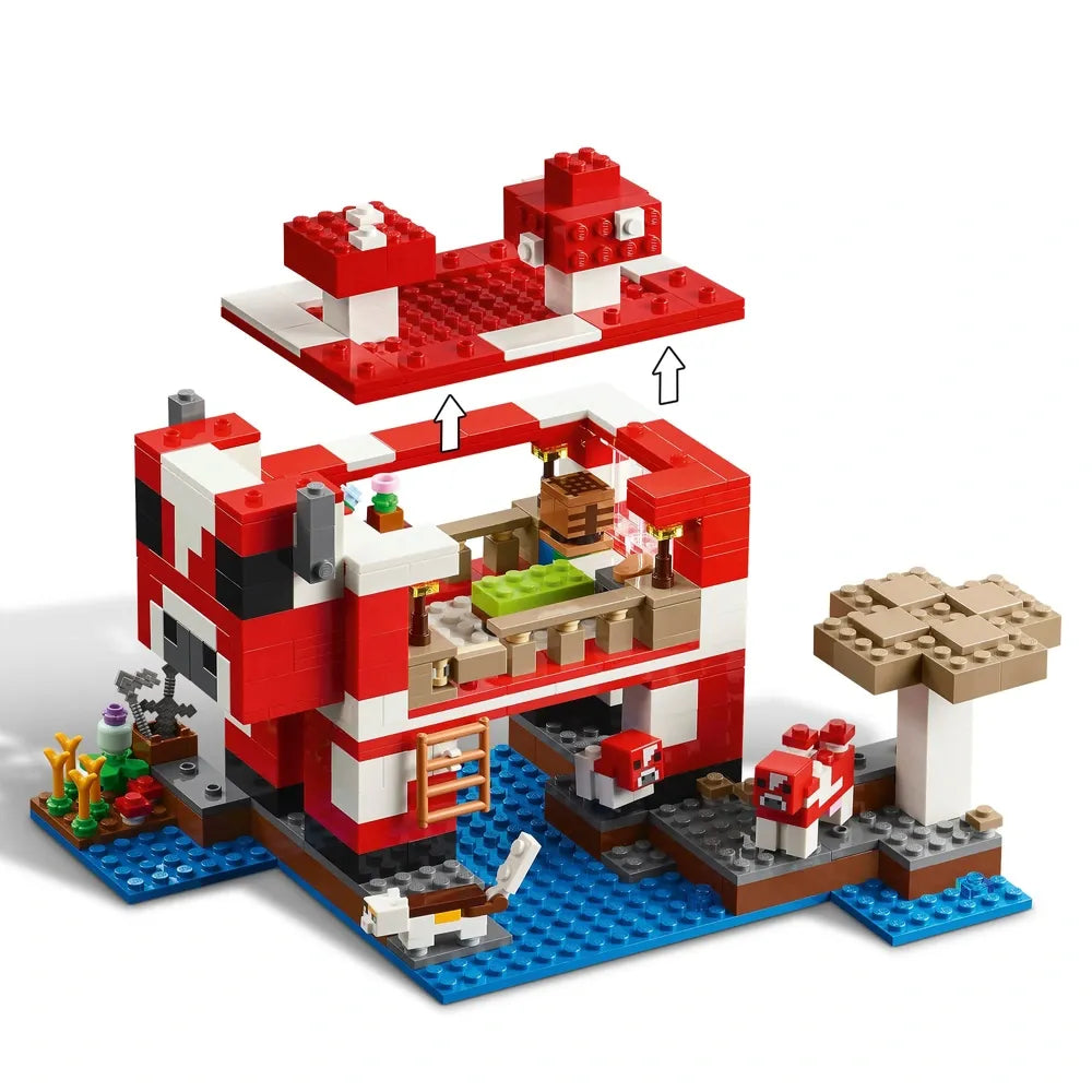 LEGO Minecraft The Mooshroom House 21270 Construction Set