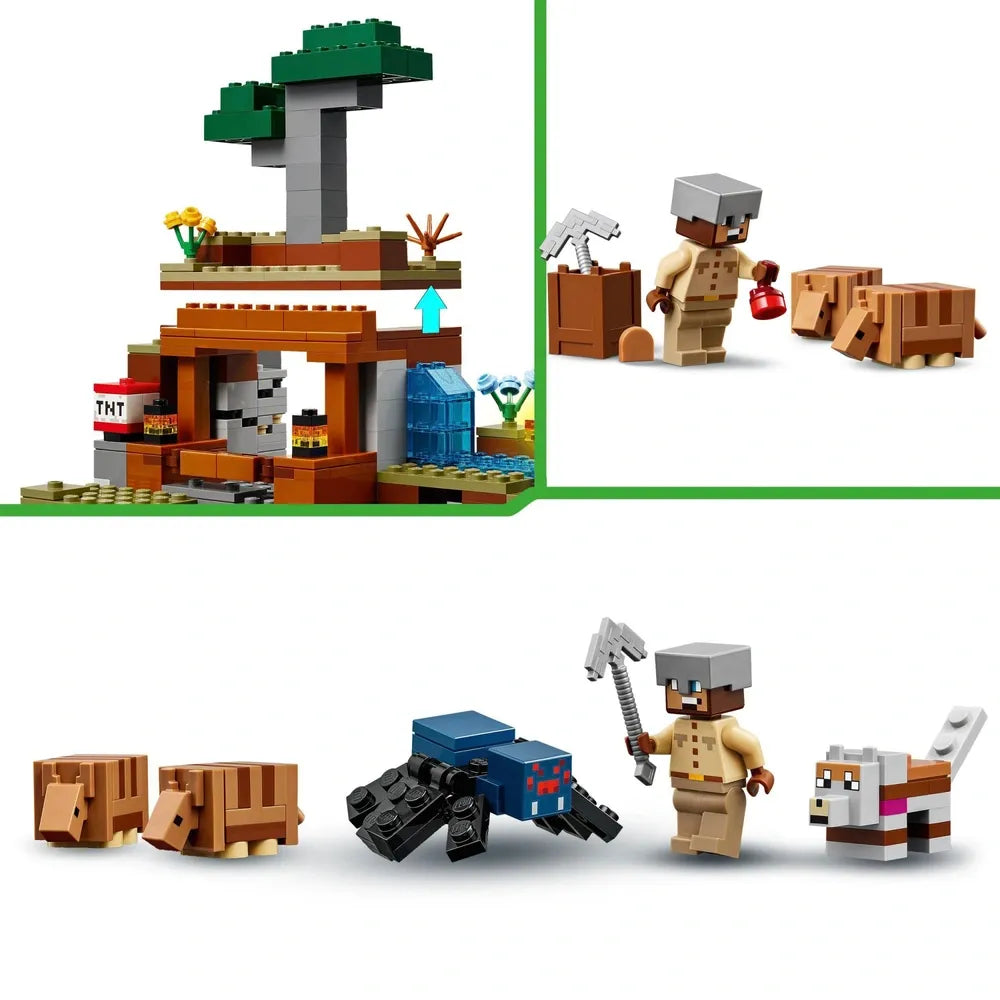 LEGO Minecraft Armadillo Mine Expedition Set 21269 Building Toy
