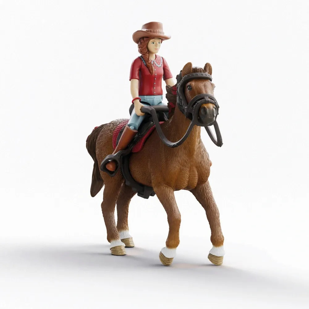 Schleich Horse Club Hannah & Cayenne Horse Set – Collectible Horse Figures