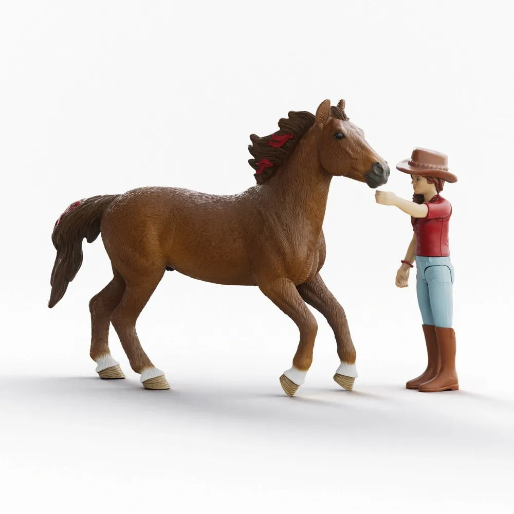 Schleich Horse Club Hannah & Cayenne Horse Set – Collectible Horse Figures