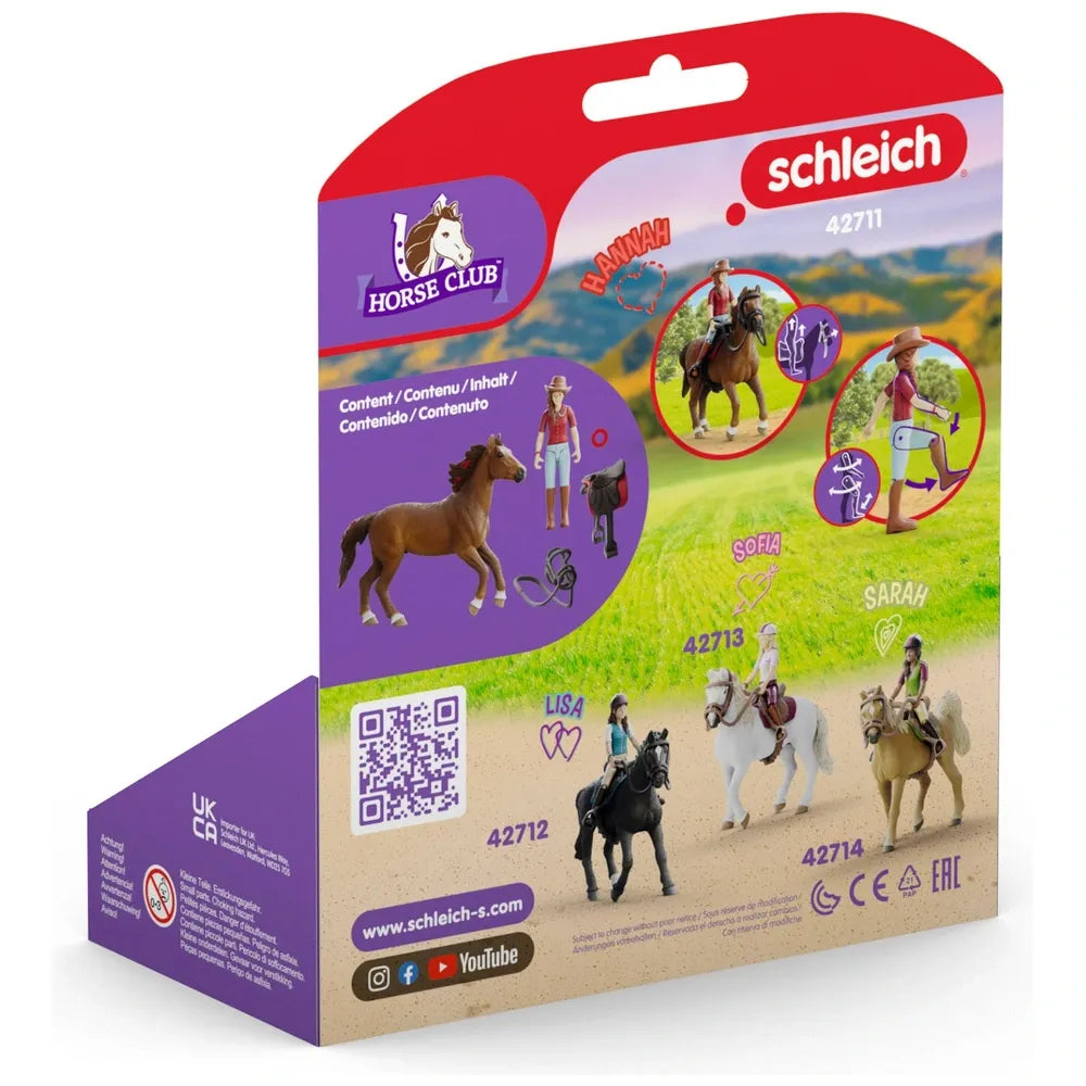 Schleich Horse Club Hannah & Cayenne Horse Set – Collectible Horse Figures