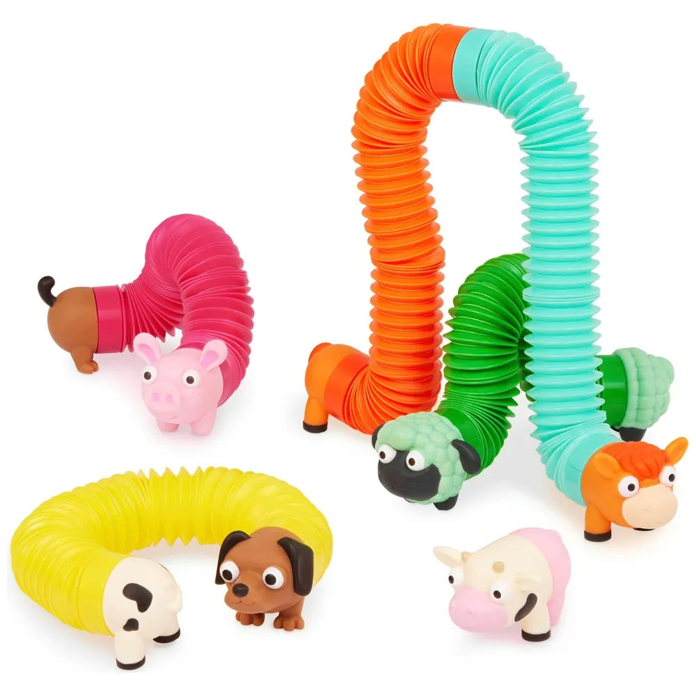 Battat Li'l Barn Buddies Farm Animals Toy – Mix & Match Fun