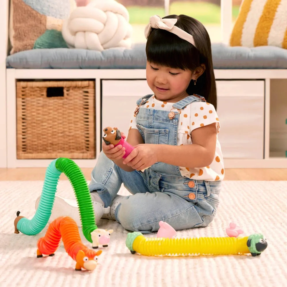 Battat Li'l Barn Buddies Farm Animals Toy – Mix & Match Fun