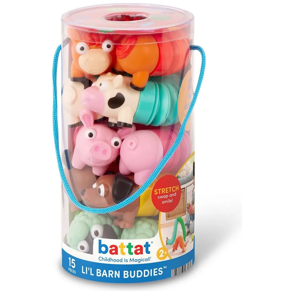 Battat Li'l Barn Buddies Farm Animals Toy – Mix & Match Fun
