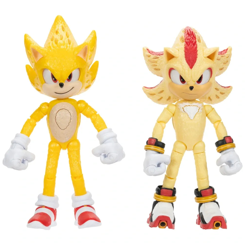 Sonic the Hedgehog 3 Light-Up Figures 2 Pack – Super Sonic & Super Shadow