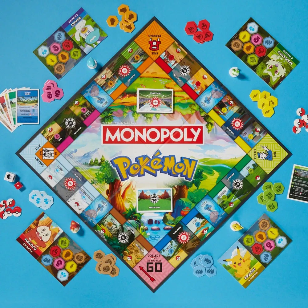 Monopoly Pokémon Edition – Fun Board Game for Kids & Fans