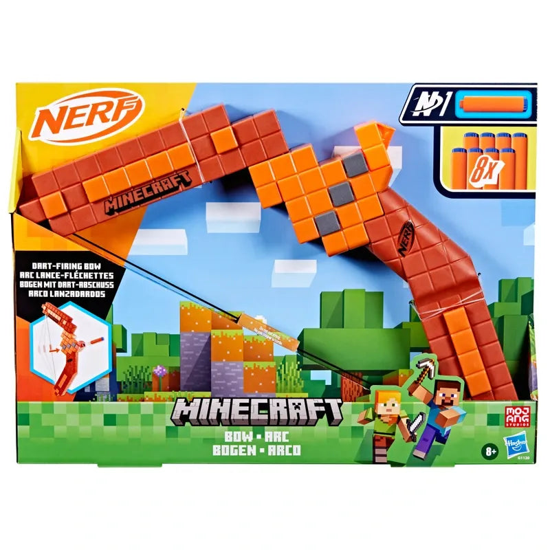 NERF Minecraft Bow – Foam Dart Shooter Toy for Kids & Fans