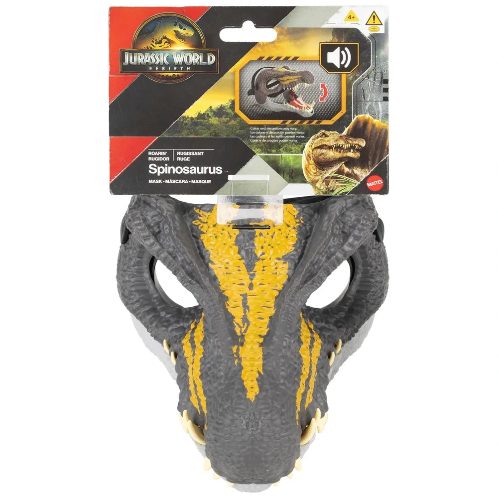Jurassic World Rebirth Spinosaurus Mask – Roaring Dinosaur Costume Toy