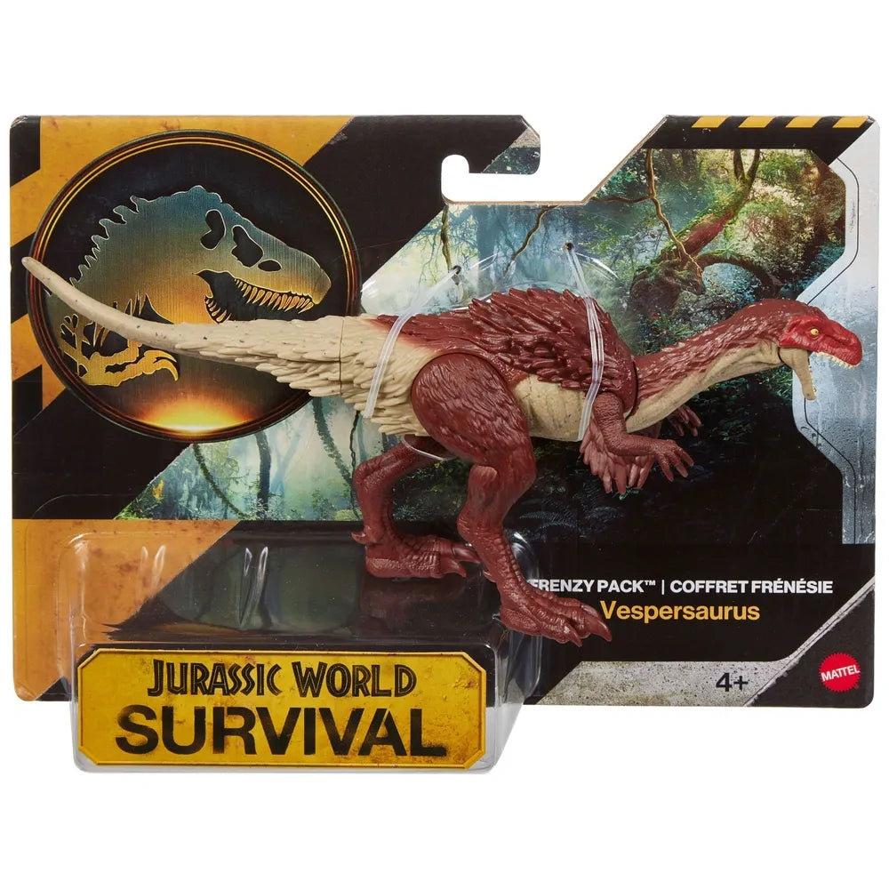 Jurassic World Vespersaurus Dinosaur Action Figure Survival Frenzy Pack
