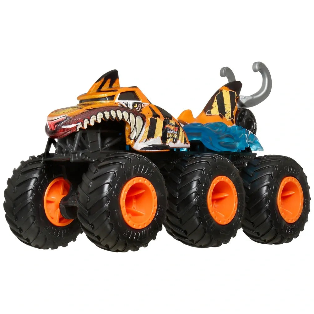 Hot Wheels Monster Trucks Sharks vs Dinos 1:64 Die-Cast Cars Multipack