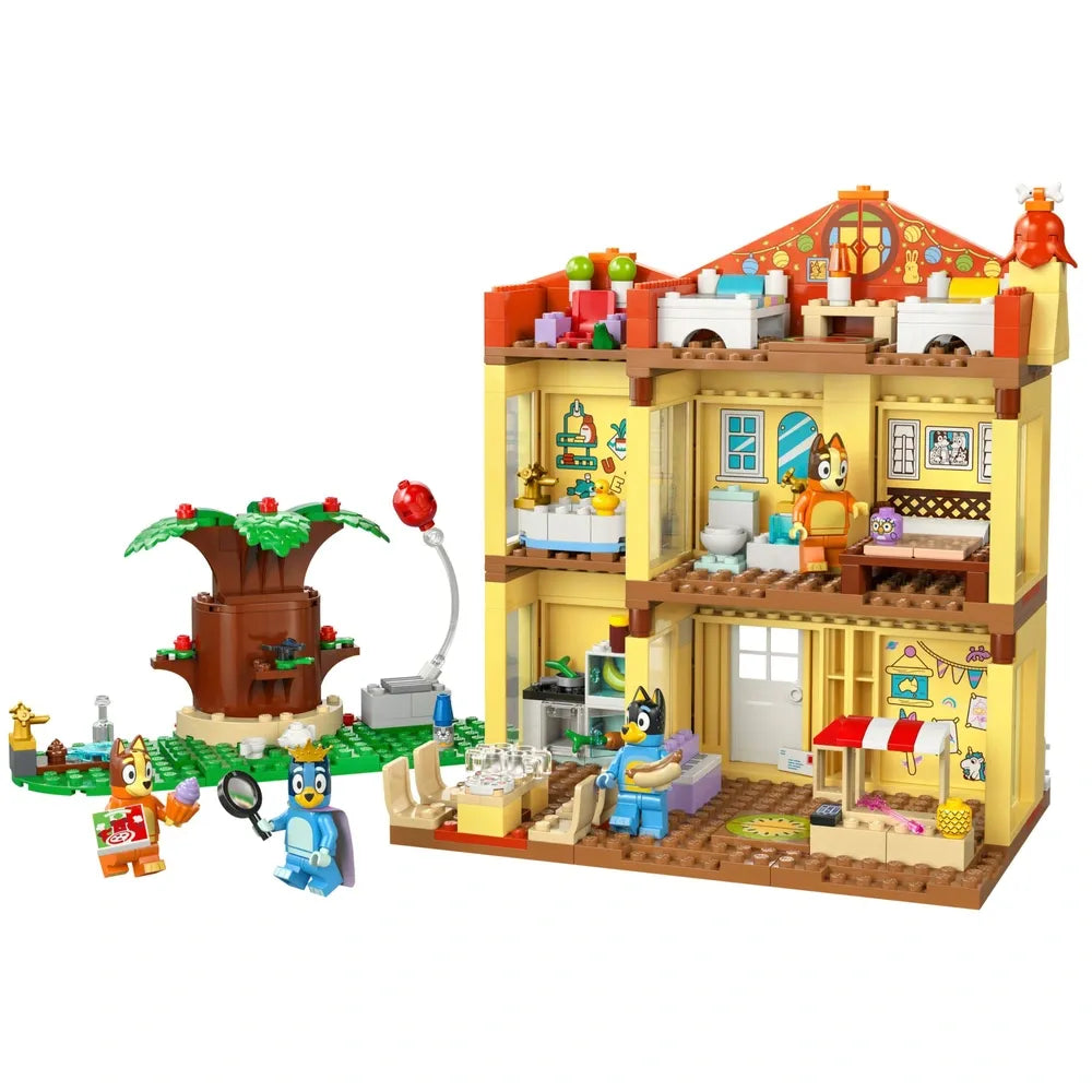 LEGO Bluey 11203 Bluey’s Family House – Building Set for Kids’ Creative Play
