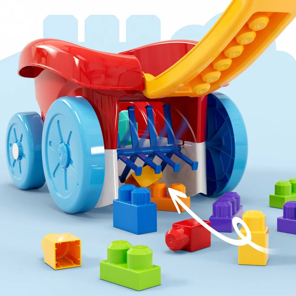 MEGA Bloks Scooping Wagon Building Toy for Toddlers & Kids