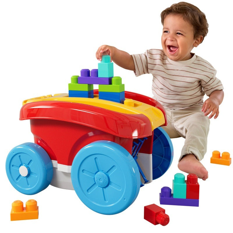 MEGA Bloks Scooping Wagon Building Toy for Toddlers & Kids