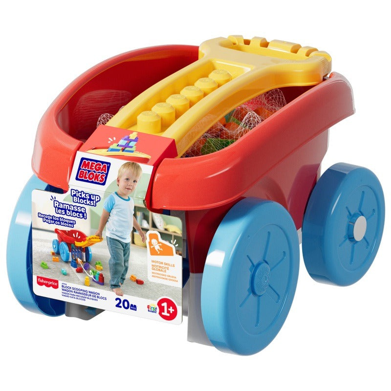 MEGA Bloks Scooping Wagon Building Toy for Toddlers & Kids