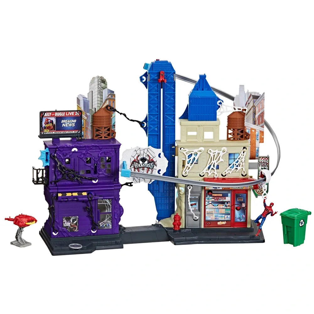 Spider-Man Venom Versus Web-Slinging City Playset – Marvel