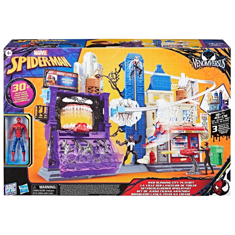 Spider-Man Venom Versus Web-Slinging City Playset – Marvel