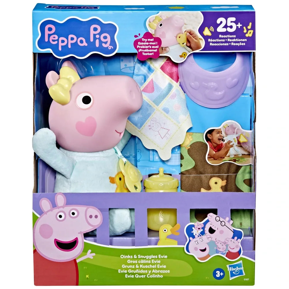 Peppa Pig Interactive Oinks & Snuggles – Baby Evie Doll for Kids