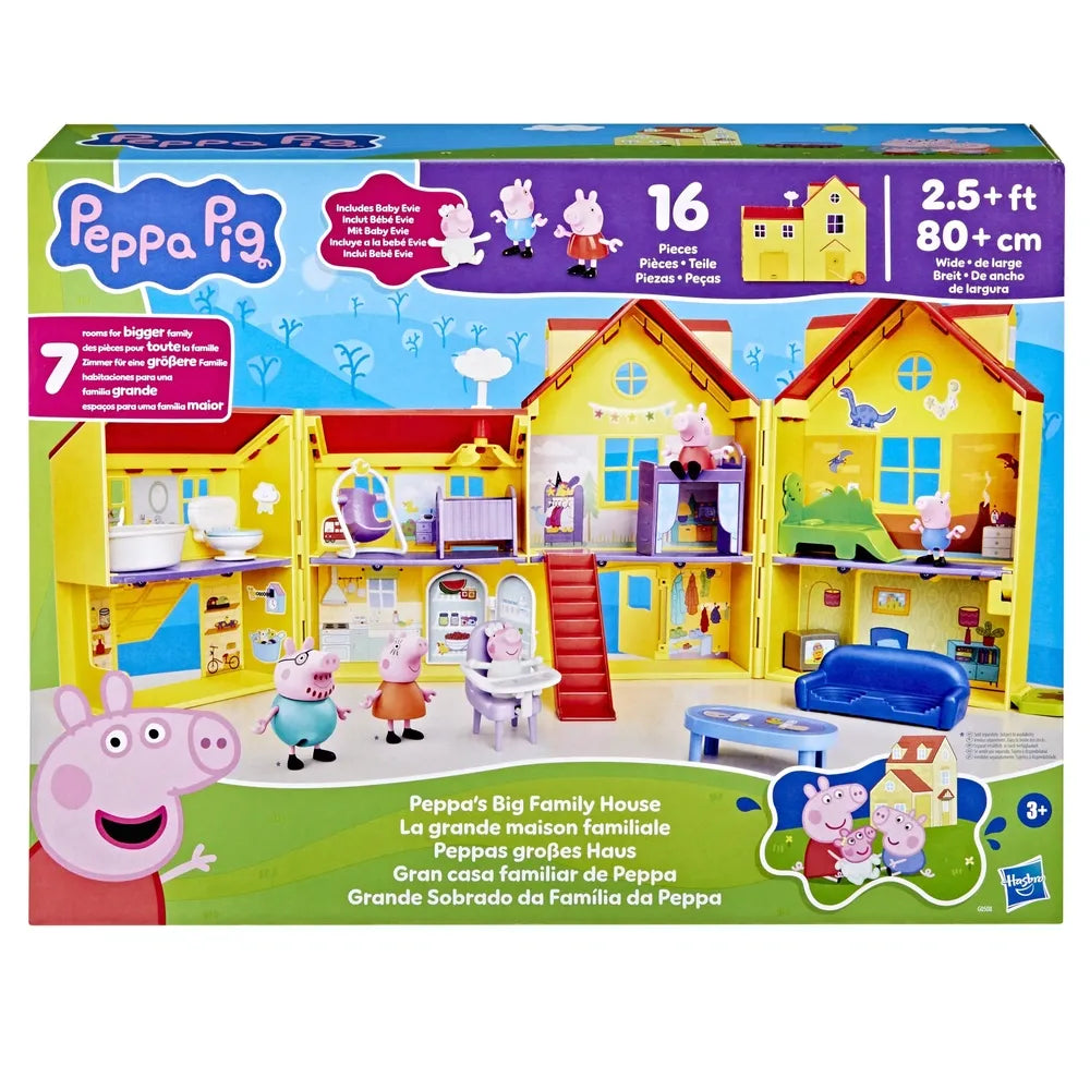 Peppa Pig Big Family House Playset – Includes Baby Evie Figure