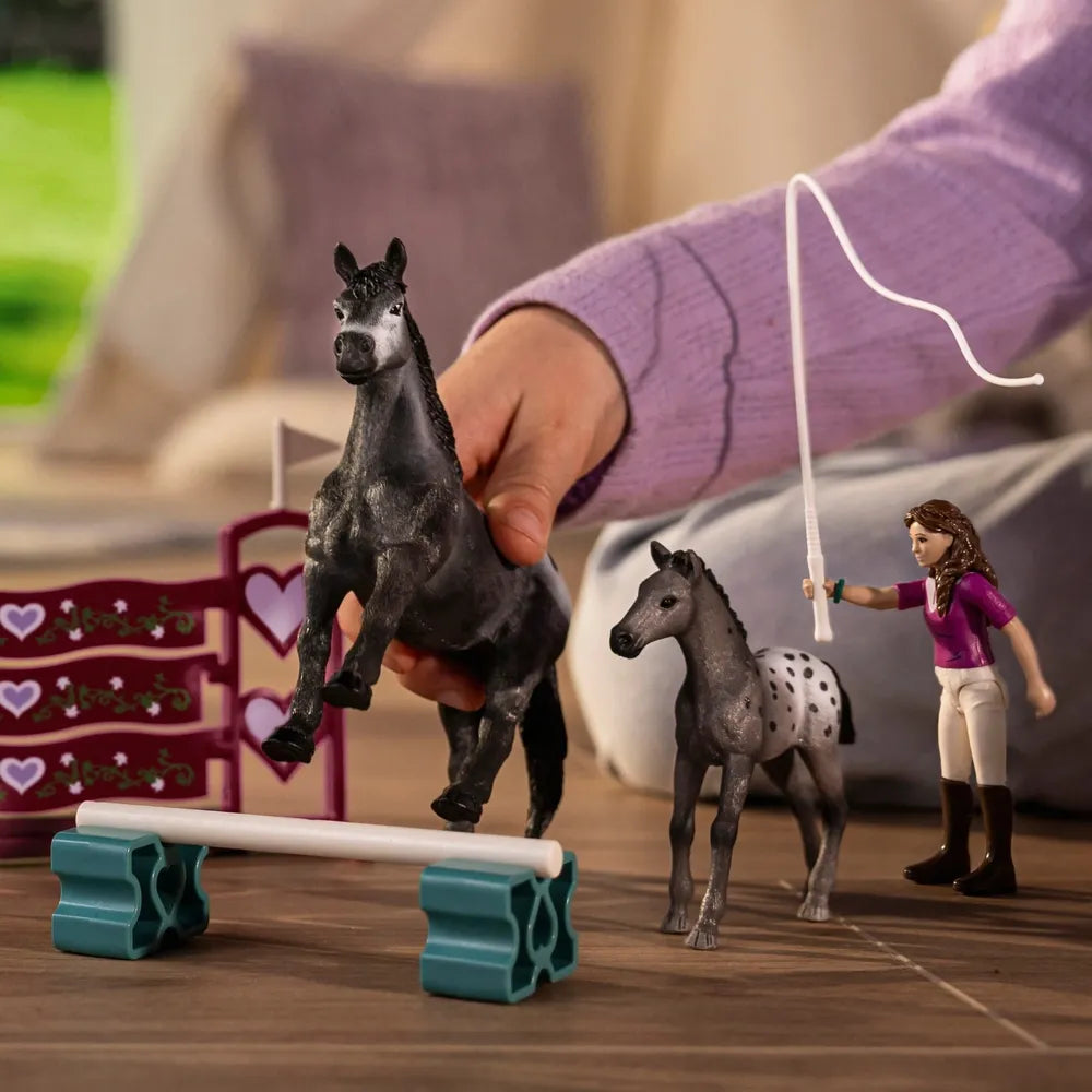 Schleich Horse Club 42776 Lisa's Tournament Training Playset for Kids