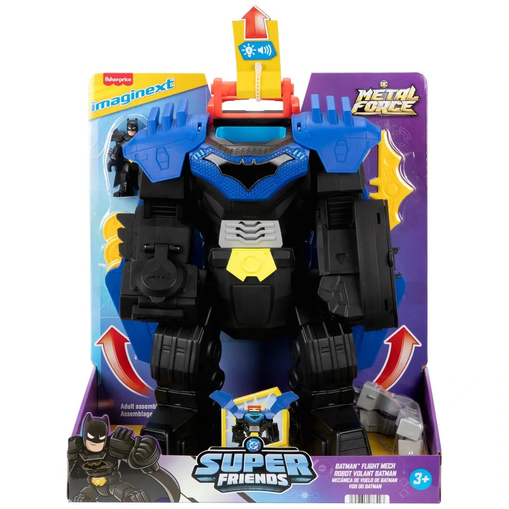 Fisher-Price Imaginext Batman Flight Mech – DC Super Friends Metal Force Set