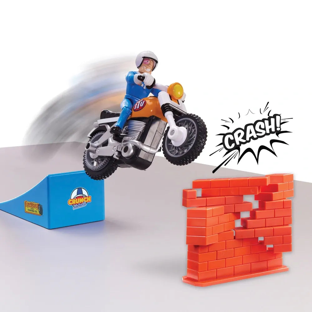 Stuntman Stu Nitro Boost Stunt Bike Set for Kids – Action Play Toy