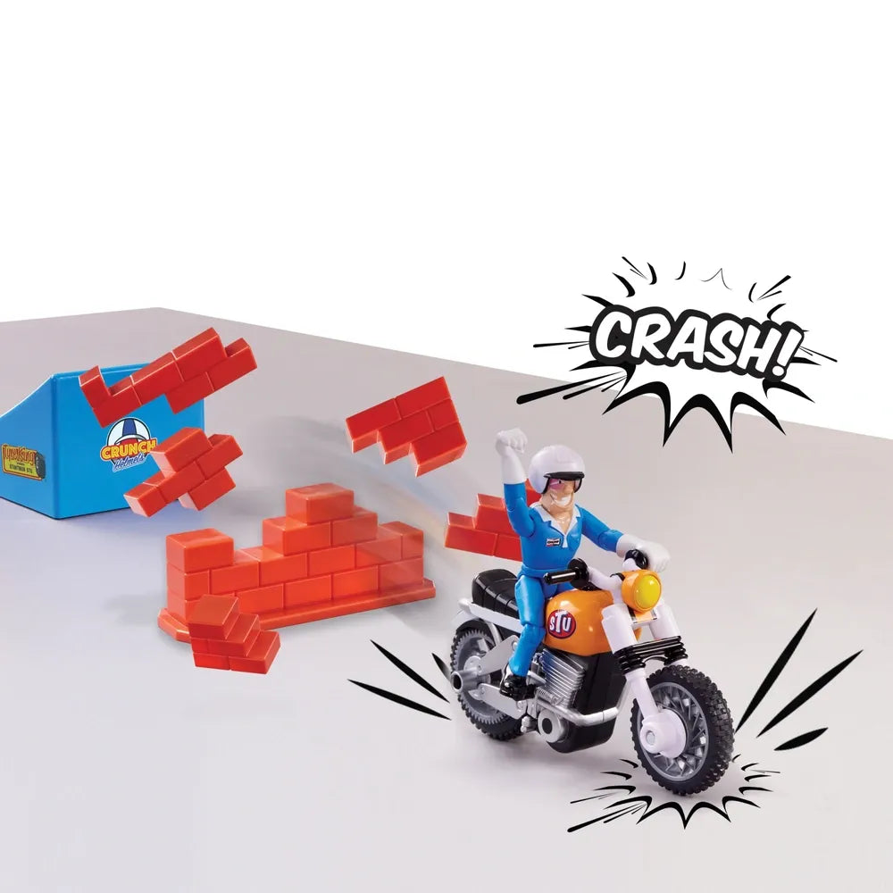 Stuntman Stu Nitro Boost Stunt Bike Set for Kids – Action Play Toy