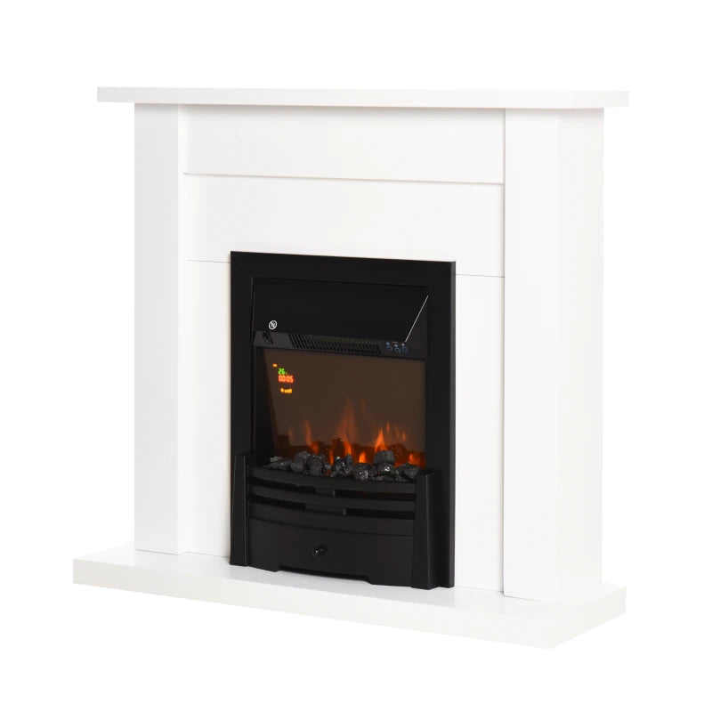 Modern Electric Fireplace Suite – Remote, LED, 1000W/2000W