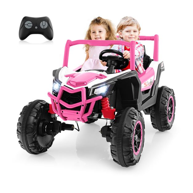 24V Kids UTV Ride-On Car with 4×100W Powerful Motors