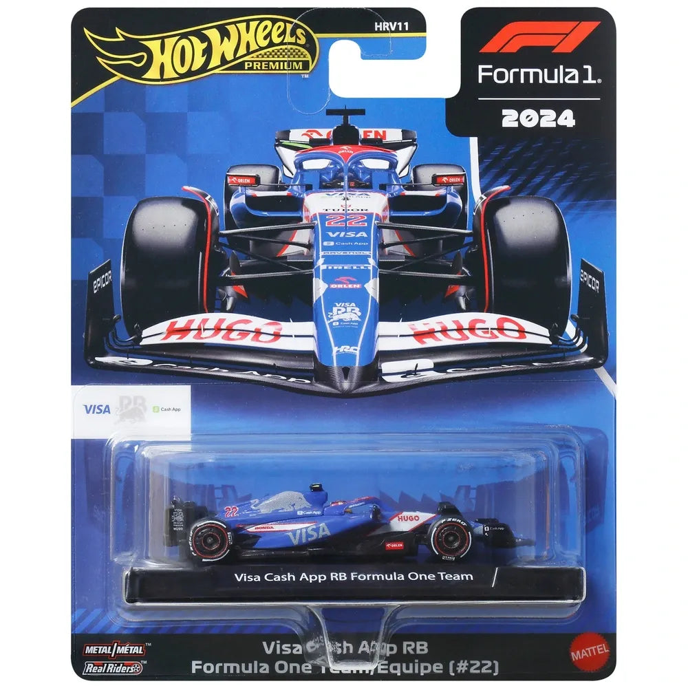 Hot Wheels Premium 2024 RB F1 Team No. 22 Formula 1 1:64 Diecast Car