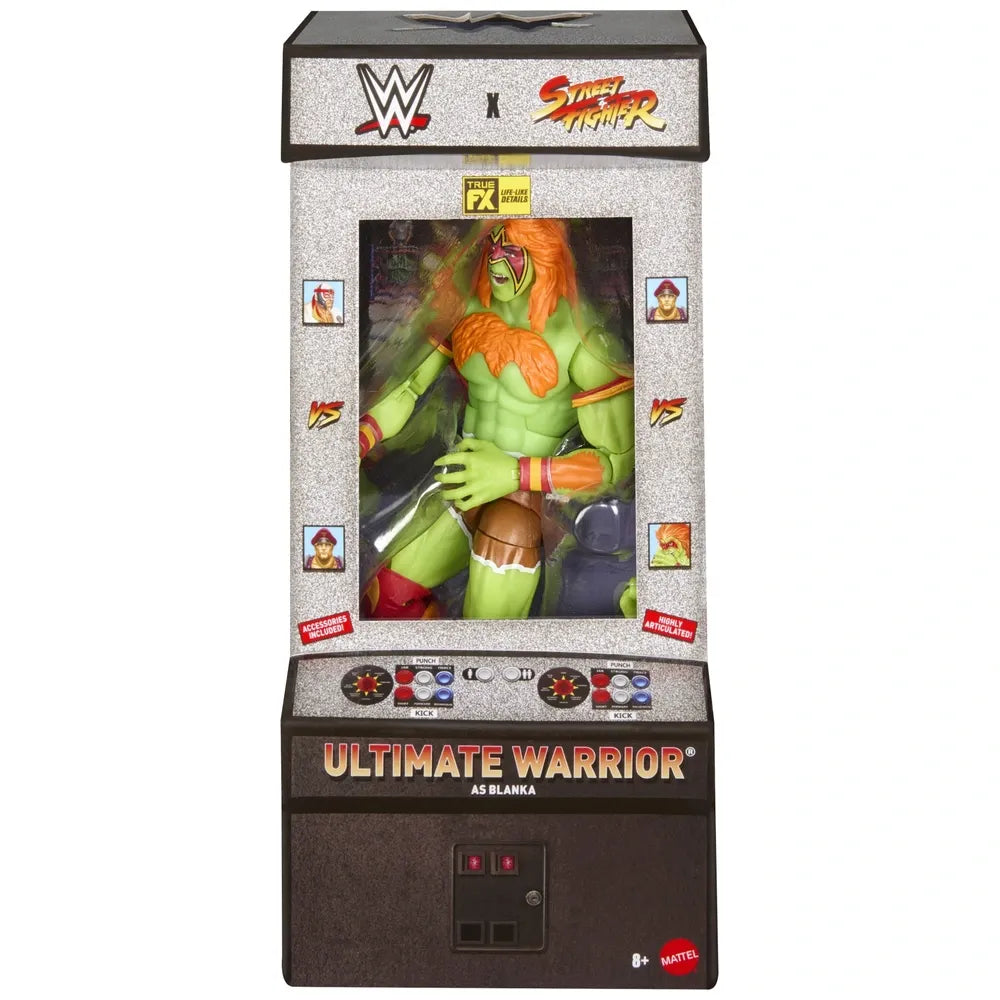 WWE Elite x Street Fighter Action Figure – Ultimate Warrior as Blanka