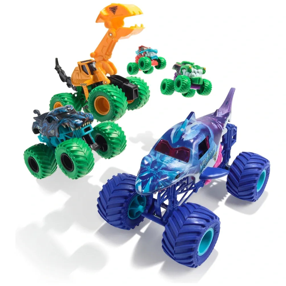 Monster Jam Jungle Crew Die-Cast Monster Trucks 5 Pack 1:64