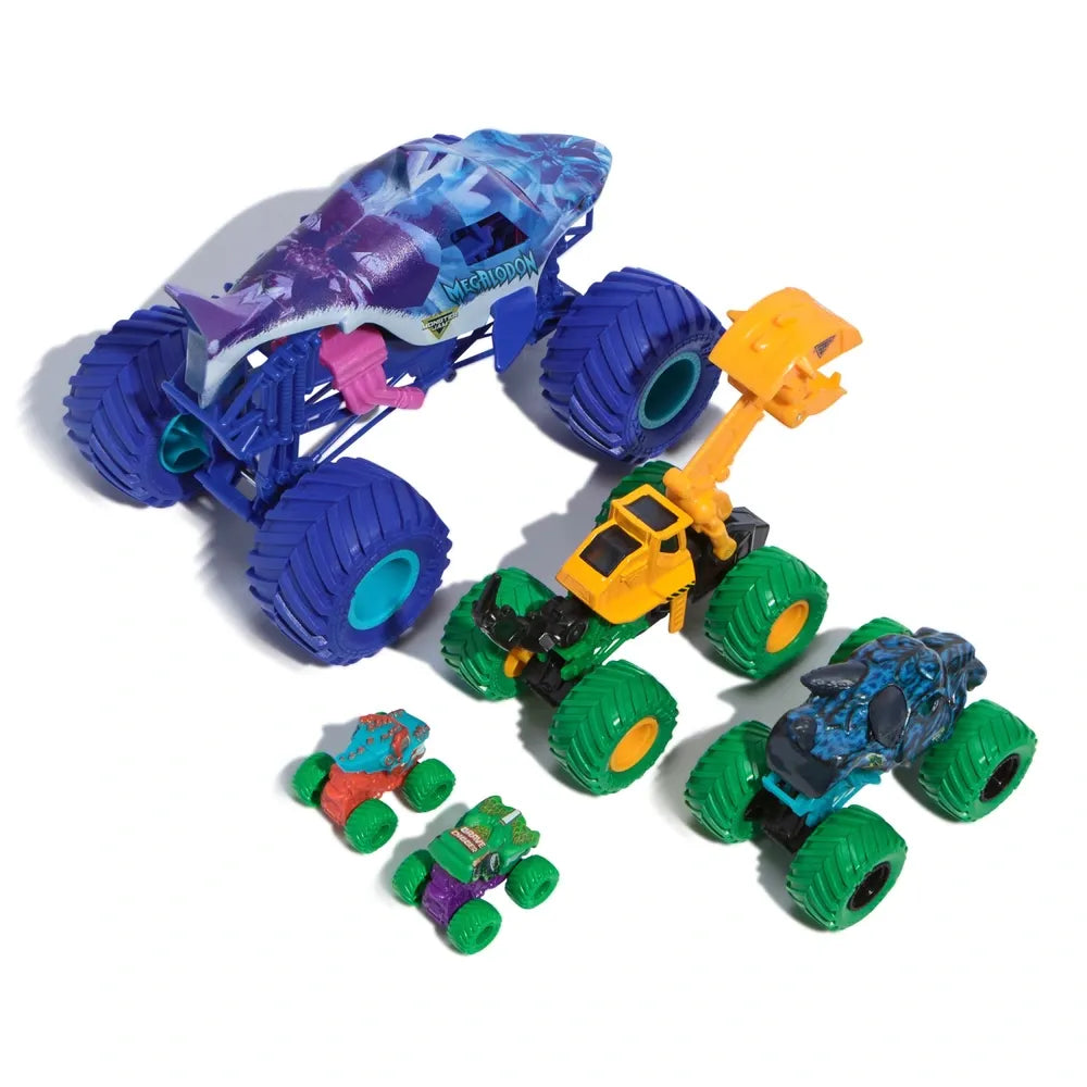 Monster Jam Jungle Crew Die-Cast Monster Trucks 5 Pack 1:64