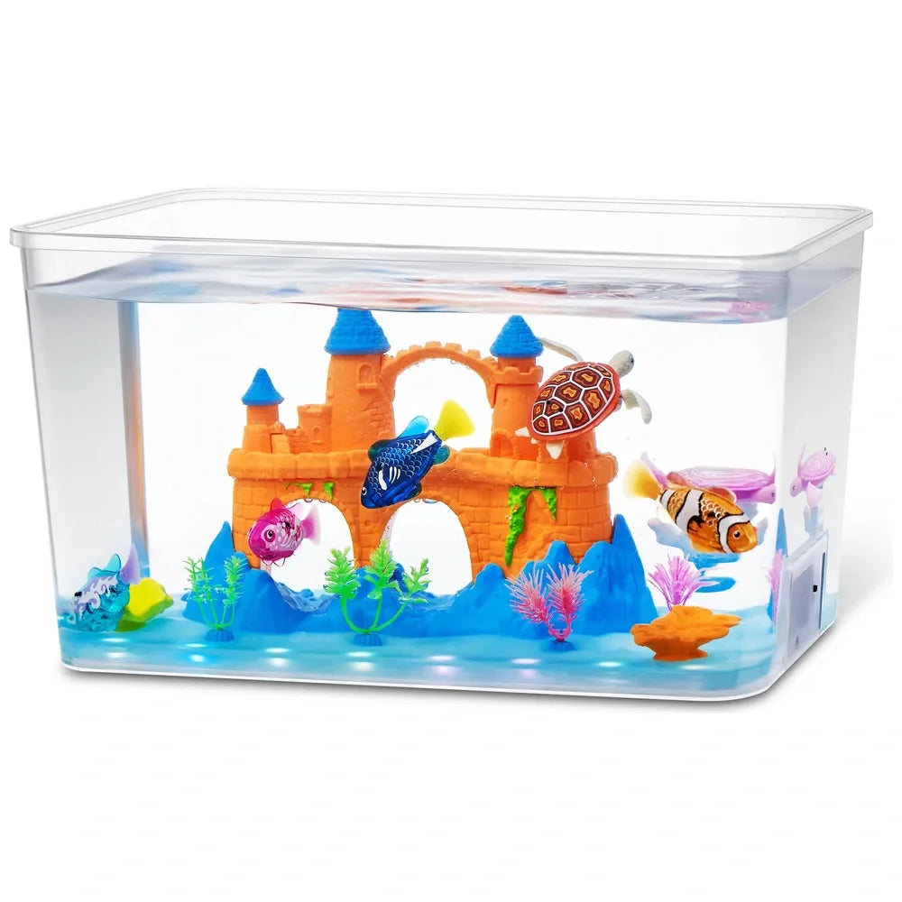 Robo Alive ZURU Mega Aquarium 17-Piece Interactive Toy Set