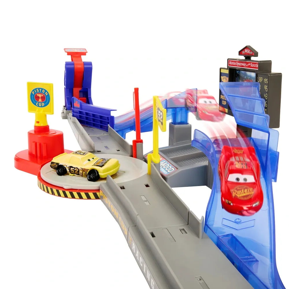 Disney Pixar Cars Piston Cup Stunting Speedway Playset – Die-Cast Fun Set