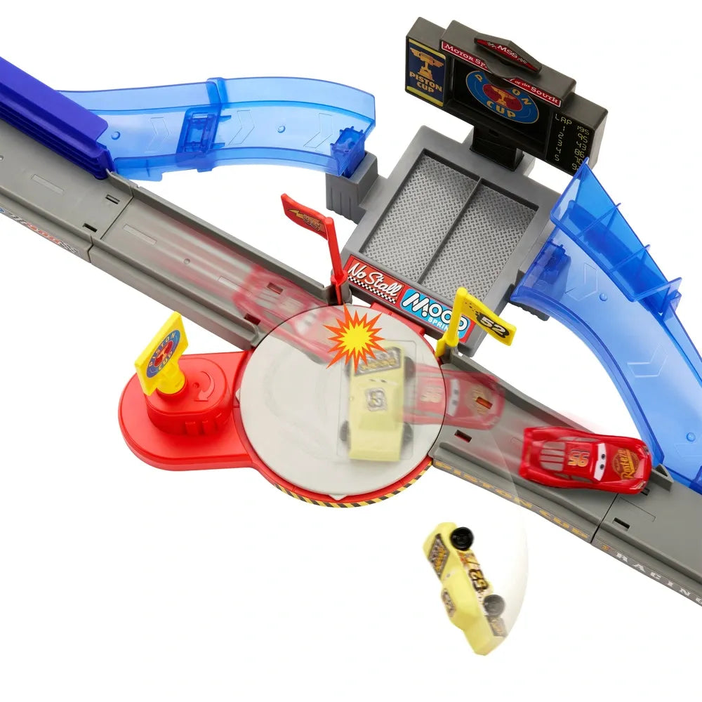 Disney Pixar Cars Piston Cup Stunting Speedway Playset – Die-Cast Fun Set