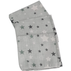 3 Pack Xl Large Printed Muslin Squares for Babies, Reusable 100% Cotton Nappy Cloths