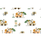 2x Fitted Sheets Compatible with Babylo You & Me Bedside Crib Stars Animals