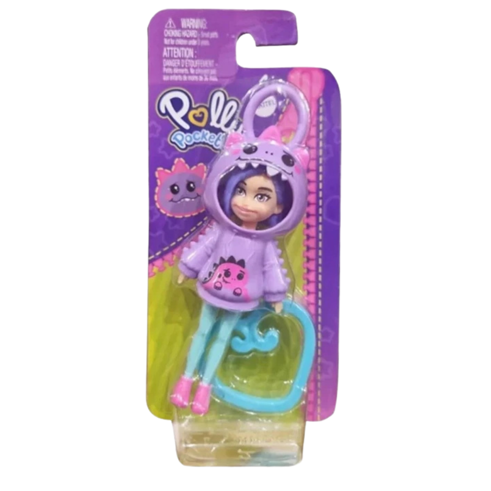 Polly Pocket Accessories Doll Set 9 Cm Trendy Outfit & Mini Dolls Mattel Toy
